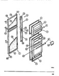 Diagram for 02 - Food & Freezer Doors