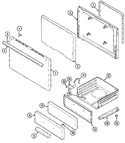 Diagram for 02 - Door/drawer (d3110prxlt)