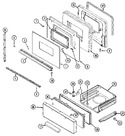 Diagram for 04 - Door/drawer (series 01)