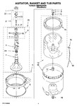 Diagram for 03 - Agitator, Basket And Tub Parts