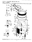 Diagram for 09 - Tub, Agitator, Mounting Stem & Seal