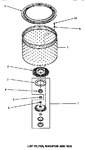 Diagram for 09 - Lint Filter, Washtub & Hub