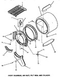 Diagram for 03 - Fr Blkhd, Air Duct, Felt Seal & Cylinder