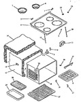 Diagram for 05 - Main Top And Oven Assy