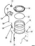 Diagram for 16 - Outer Tub, Cover And Pressure Hose