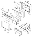 Diagram for 04 - Door/drawer (cdl/cdw Series 19)
