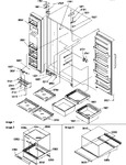 Diagram for 11 - Ref/fz Shelves, Lights, And Hinges