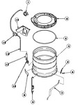 Diagram for 14 - Outer Tub, Cover And Pressure Hose