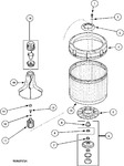 Diagram for 01 - Agitator, Drive Bell And Wash Tub