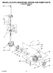 Diagram for 06 - Brake, Clutch, Gearcase, Motor And Pump Parts