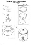 Diagram for 04 - Agitator, Basket And Tub Parts