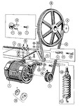 Diagram for 11 - Motor & Basket Pulley
