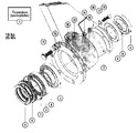 Diagram for 25 - Bearings & Trunnion Assembly (series 11)