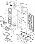 Diagram for 11 - Ref/fz Shelves, Light, And Hinges