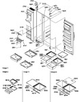 Diagram for 11 - Refri/freez Shelves, Lights, & Hinges
