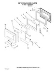 Diagram for 07 - 30`` Oven Door Parts