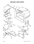 Diagram for 02 - Freezer Liner Parts