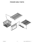 Diagram for 07 - Freezer Shelf Parts