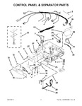 Diagram for 01 - Control Panel & Separator Parts