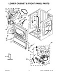 Diagram for 02 - Lower Cabinet & Front Panel Parts