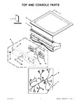 Diagram for 01 - Top And Console Parts