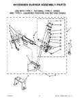 Diagram for 04 - W10096909 Burner Assembly Parts