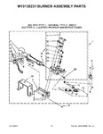 Diagram for 06 - W10135231 Burner Assembly Parts