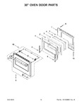 Diagram for 08 - 30" Oven Door Parts