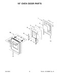 Diagram for 09 - 18" Oven Door Parts