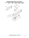 Diagram for 02 - Control Panel And Latch Parts