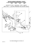 Diagram for 06 - Dryer Burner Assembly Parts