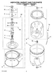 Diagram for 03 - Agitator, Basket And Tub Parts