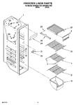 Diagram for 04 - Freezer Liner Parts