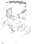 Diagram for 08 - Dispenser Front Parts