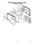 Diagram for 02 - Upper And Lower Oven Door