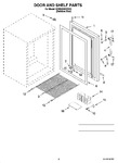 Diagram for 02 - Door And Shelf Parts