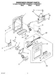 Diagram for 08 - Dispenser Front Parts