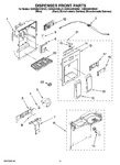 Diagram for 08 - Dispenser Front Parts