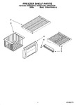 Diagram for 03 - Freezer Shelf Parts