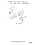 Diagram for 02 - Control Panel And Latch Parts