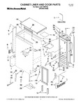 Diagram for 01 - Cabinet Liner And Door Parts