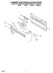 Diagram for 06 - Cabinet And Installation Parts