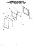 Diagram for 03 - Lower Oven Door Parts