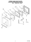 Diagram for 04 - Upper Oven Door Parts