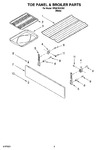 Diagram for 04 - Toe Panel & Broiler Parts