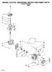 Diagram for 04 - Brake, Clutch, Gearcase, Motor And Pump Parts
