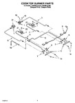 Diagram for 03 - Cooktop Burner Parts