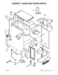 Diagram for 01 - Cabinet Liner And Door Parts