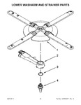 Diagram for 11 - Lower Washarm And Strainer Parts