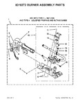Diagram for 05 - 8318272 Burner Assembly Parts